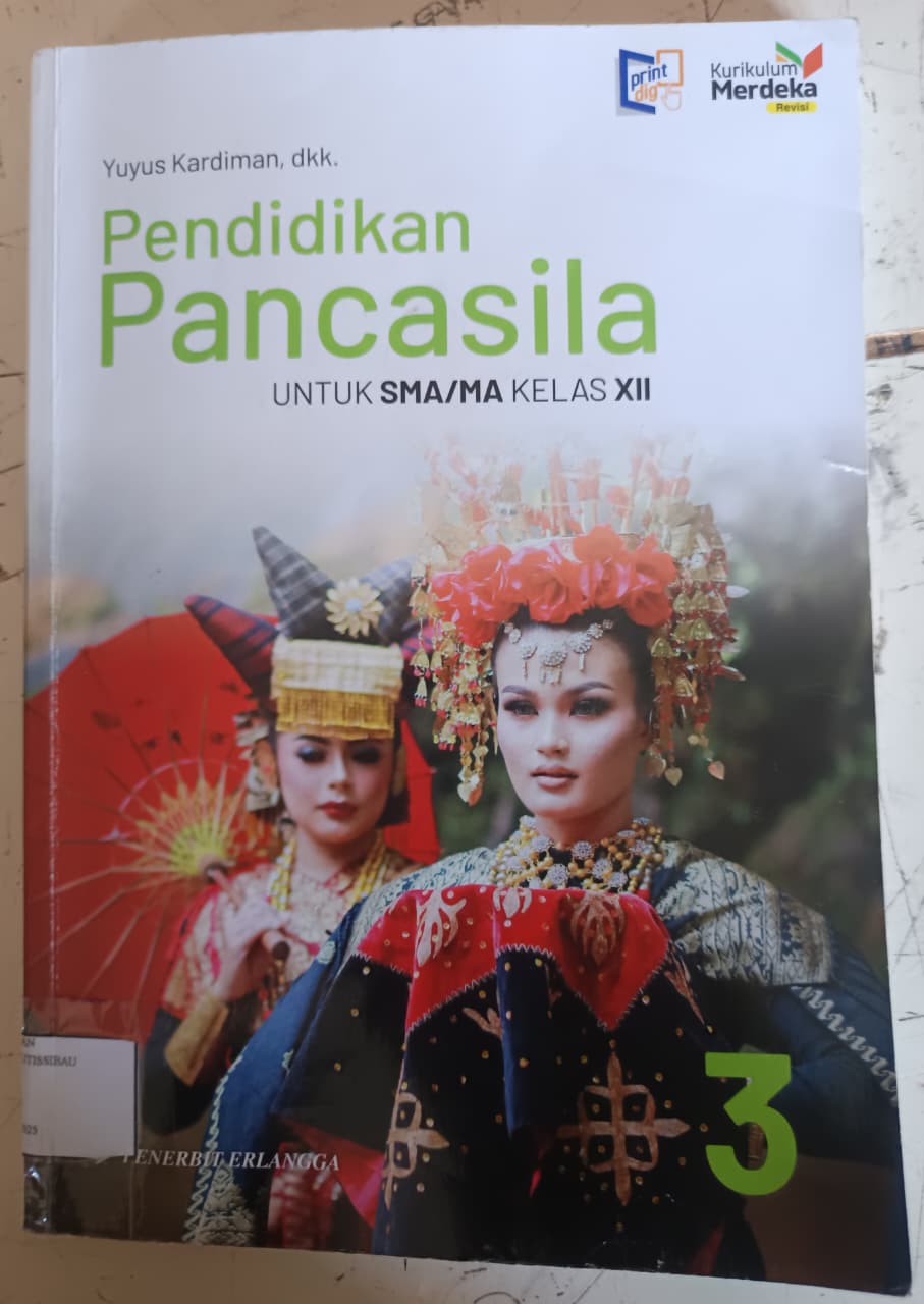 Sampul Buku Pendidikan Pancasila (Xll)