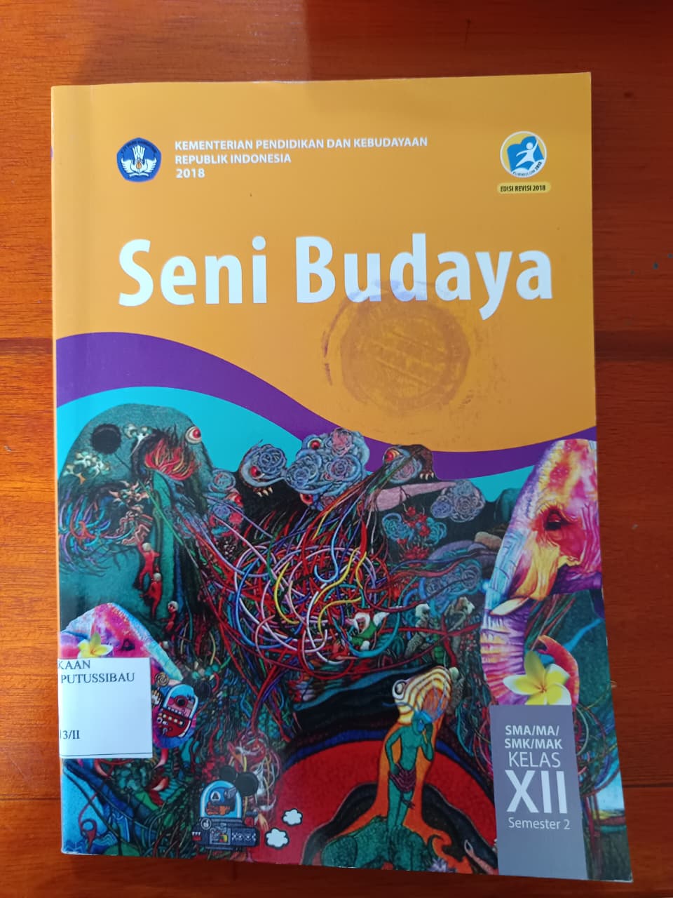 Sampul Buku Seni Budaya Semester 2 (XII)