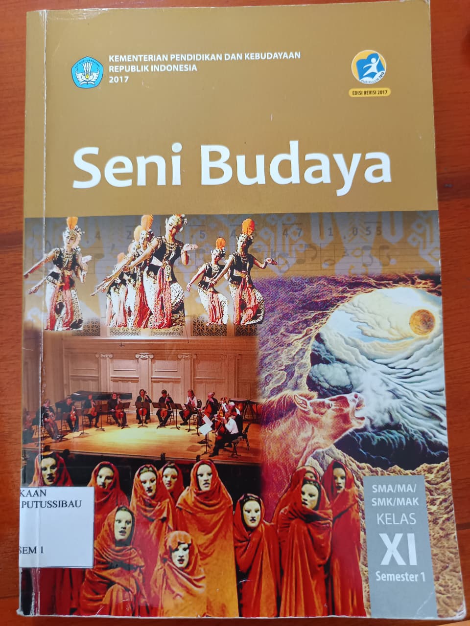 Sampul Buku Seni Budaya Semester 1 (XI)